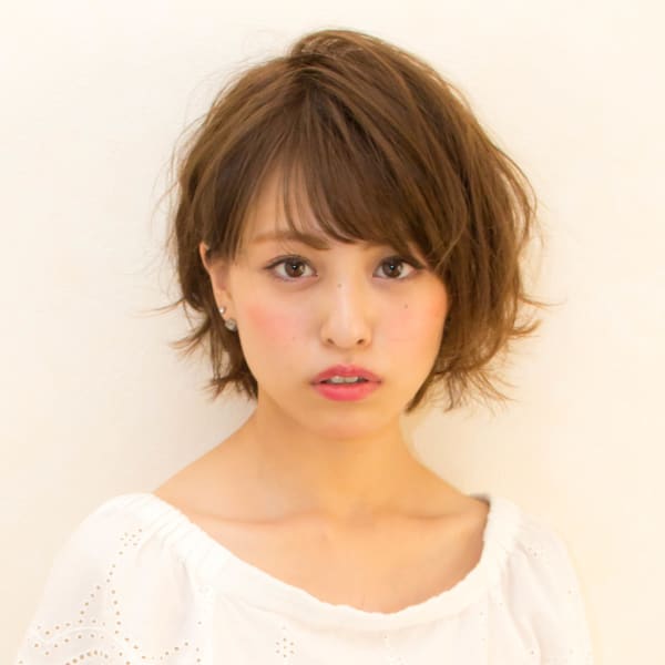 【hair coucou】耳かけオシャレなウェーブショート