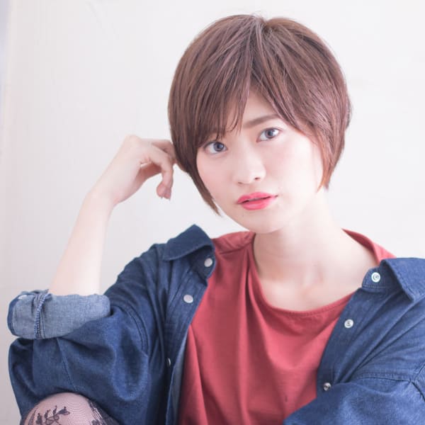 ストレートでカワイイショートボブ AKI-334