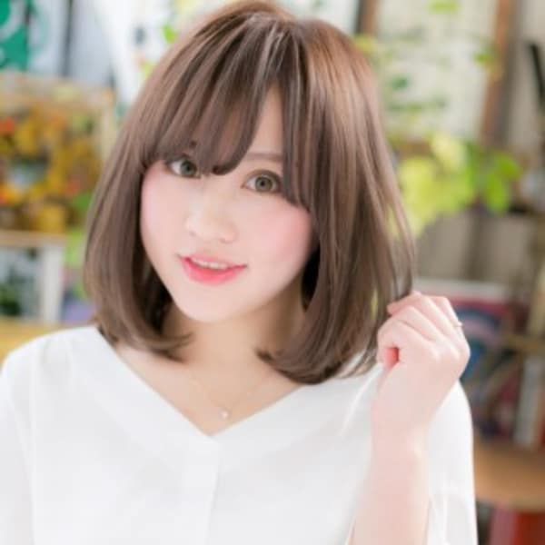 *bliss*目力UPの斜めバング◎ナチュラルストレート