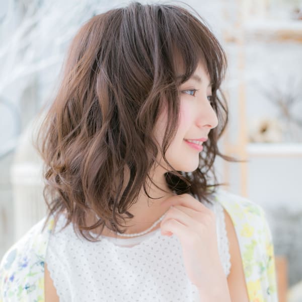 くせ毛風カール♪愛されふわミディ