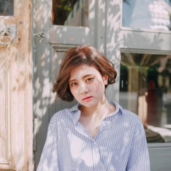 前髪なしクールスタイル