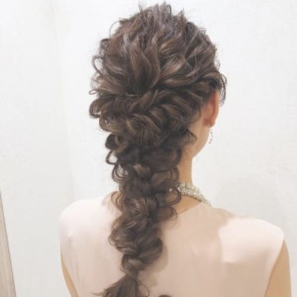 編みおろしアレンジ