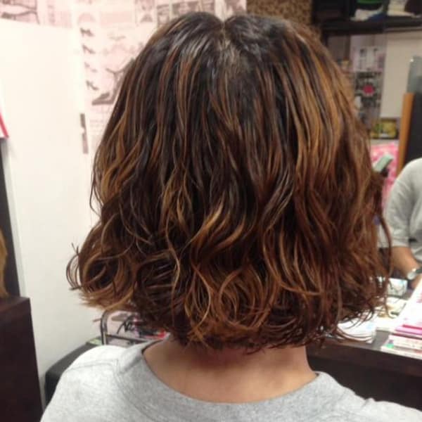 しっかりウェーブパーマ