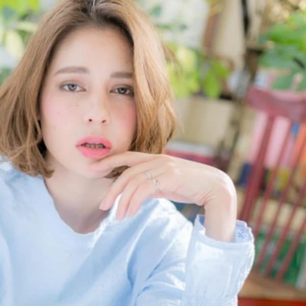 外国人風☆ナチュラルウェーブ大人ボブ