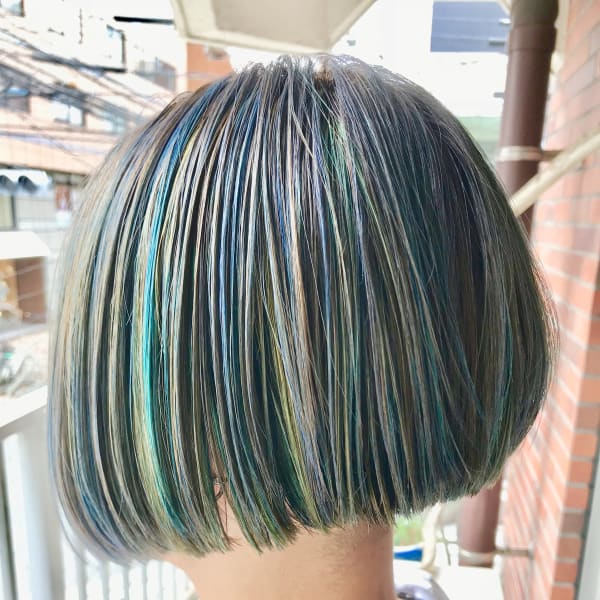 個性際立つユニコーンカラー|sonic hair shop