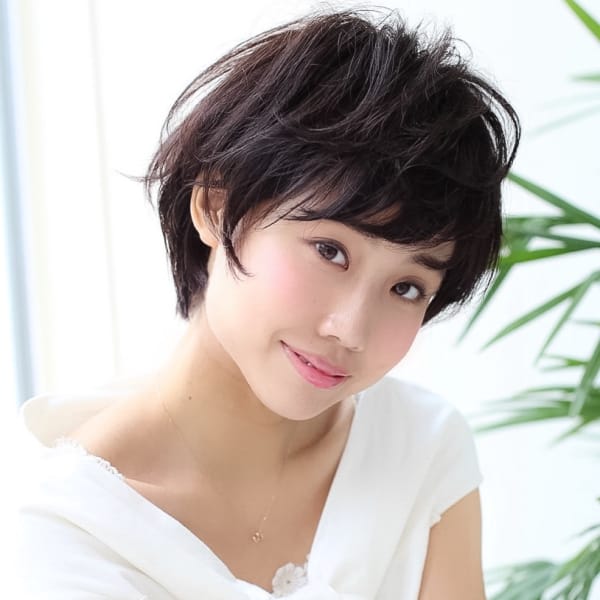 ふんわりパーマ×大人ショート