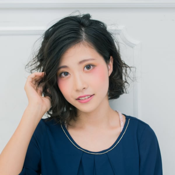 ワンレンウェーブミディ