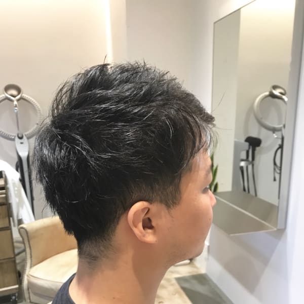 ツーブロックベリーショート