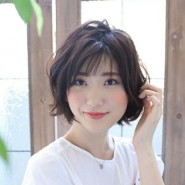 小顔可愛い☆ゆるふわボブ
