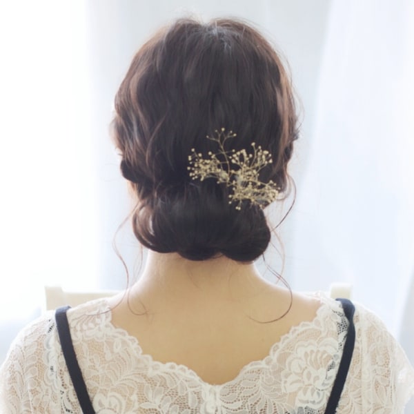 大人可愛い☆ふんわりギブソンタックアレンジ