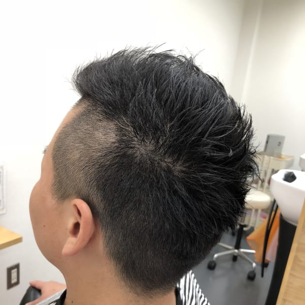 ツーブロック×グラデーション
