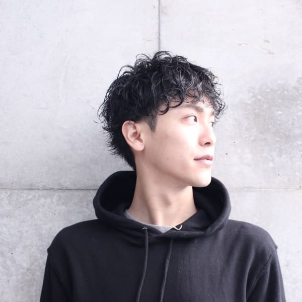 リバースmixパーマ×マッシュ