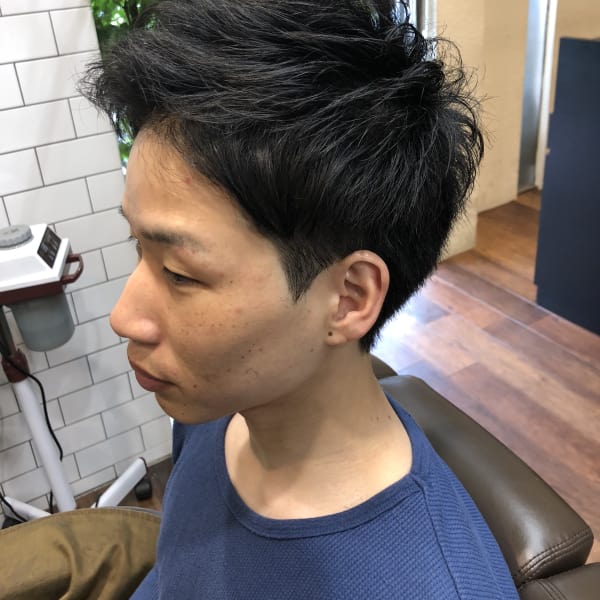 ナチュラル2ブロックショートスタイル|Hair Salon Tre's Sympa金山店