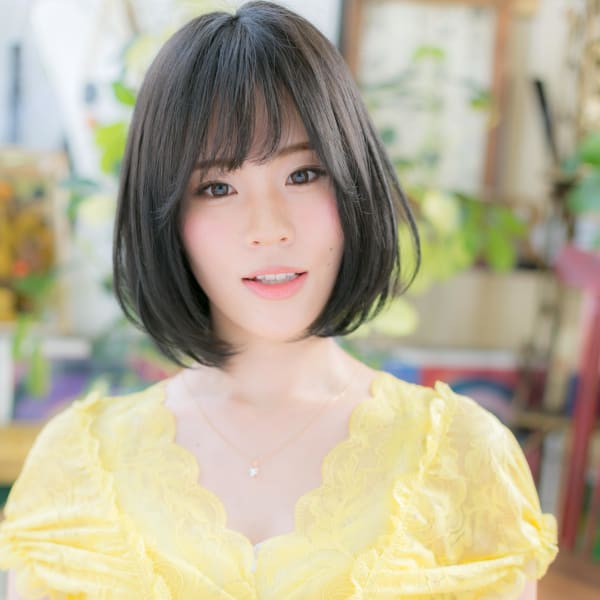 愛され★黒髪&前下がり★モテストレート