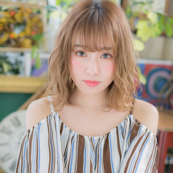 シフォンウェーブ♪外国人風小顔ボブ