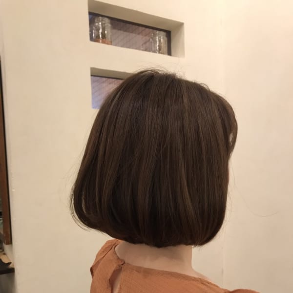ぽってりボブでモードかわいい大人女子に！|髪質改善・縮毛矯正専門美容室Anagram二子新地店