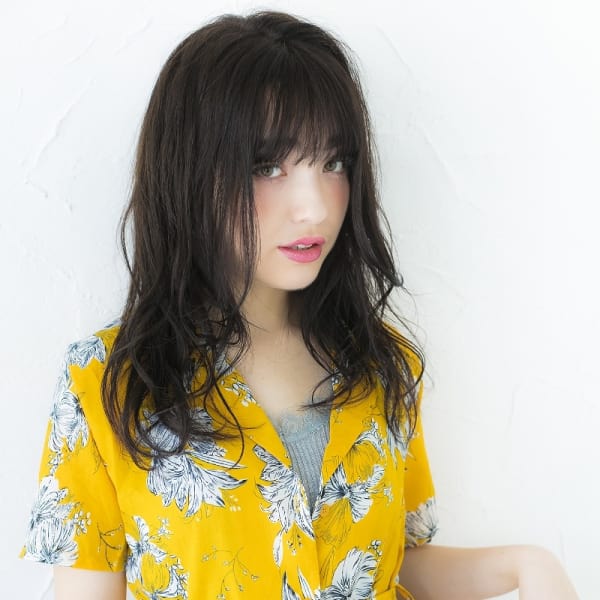 暗髪の甘めゆるふわミディ【prize錦糸町】