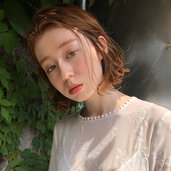 明治神宮前隠れ家サロンLyon》外ハネウェーブボブ