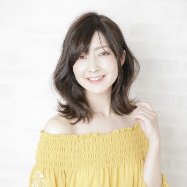 小顔ナチュラルウェーブミディ