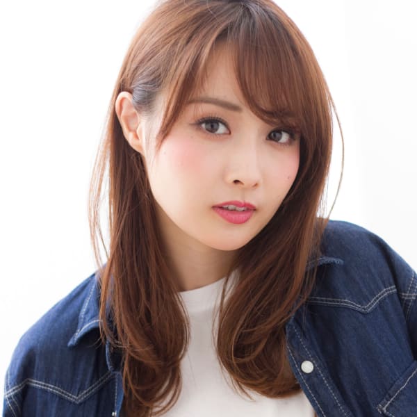 【添田】似合わせカットで小顔な前髪ひし形シルエットセミディ