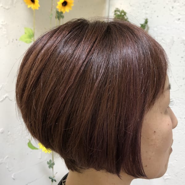 オススメ順 モード ボブ レッド ピンクの髪型 ヘアスタイル 楽天ビューティ
