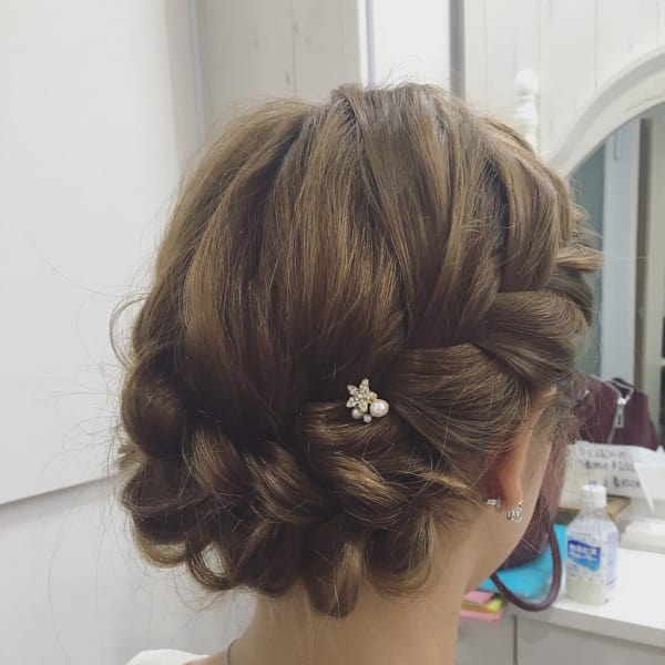 オススメ順 アップ セミロングの髪型 ヘアスタイル 楽天ビューティ