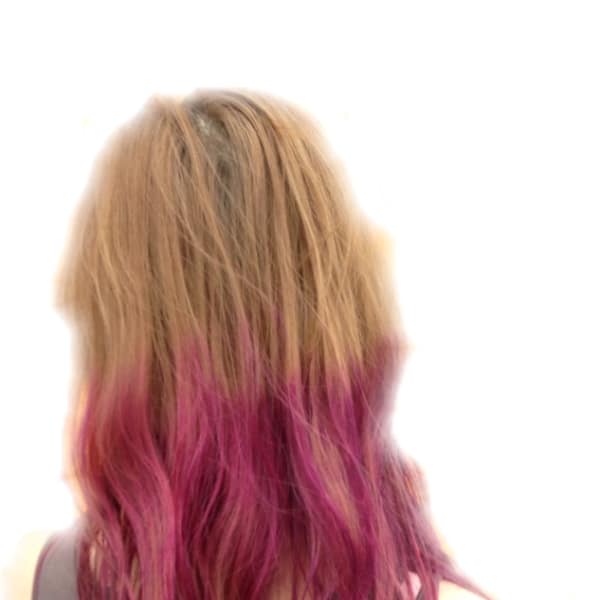 ゆるふわパーマピンク