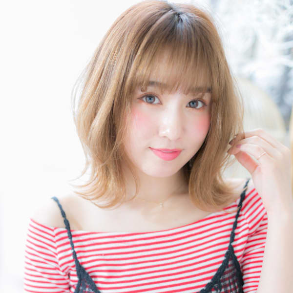 外国人風カラー☆外ハネハニーヘア