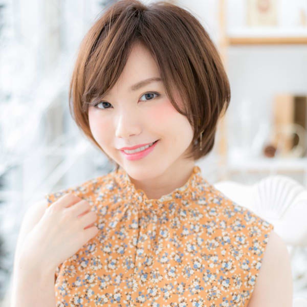 斜めバングで美人顔♪好感大人ボブ