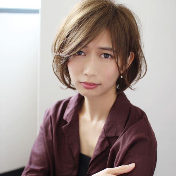 ワンカールひし形ショートボブ　M８７