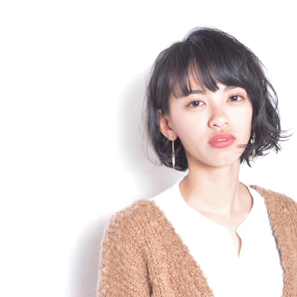 【オススメ順】パーマ/黒髪/ミディアムの髪型・ヘアスタイル 楽天ビューティ