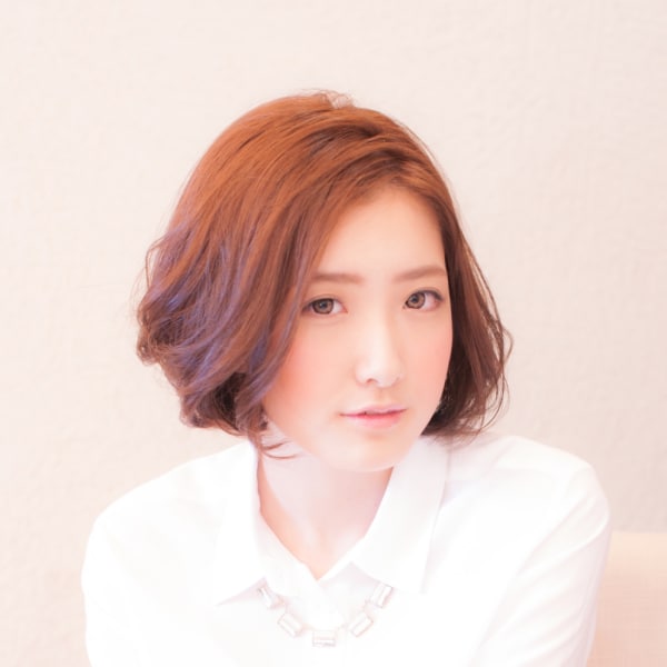 （クチュリエ）大人カールが効いたボブスタイル|Salon de Couturier 中目黒