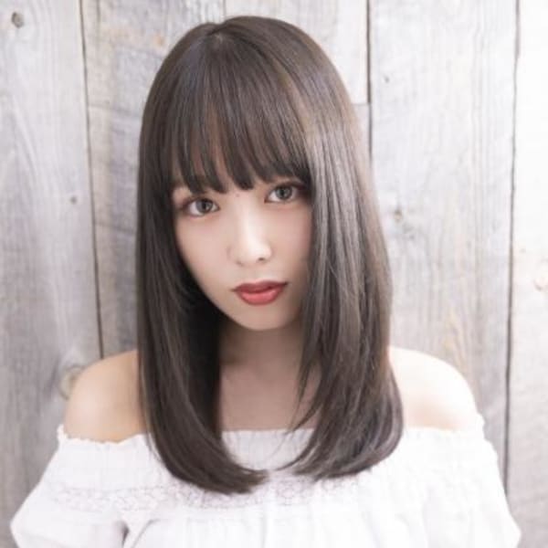 オススメ順 ナチュラル ストレート セミロングの髪型 ヘアスタイル 楽天ビューティ