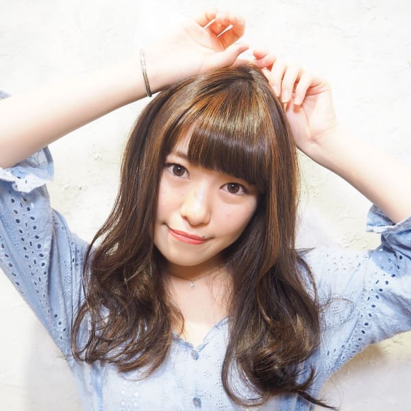 厚めバング×ヴェールウエーブ|altino HAIR GARDEN 国分寺