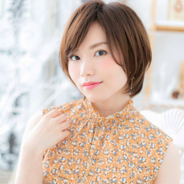 斜めバングで美人顔♪好感大人ボブ