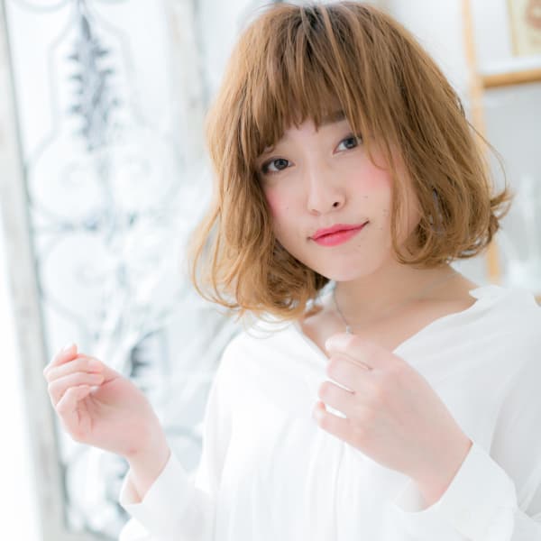 Aライン♪外国人風前下がりふわミディ