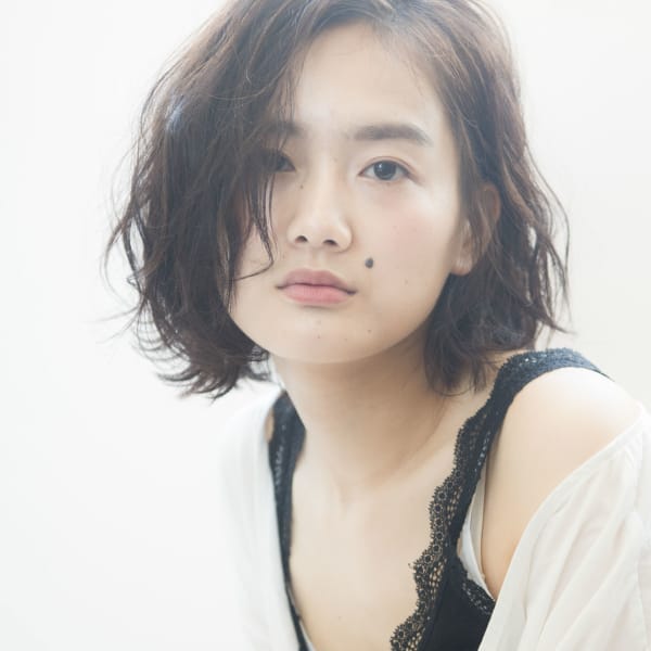 ゆるふわパーマボブ