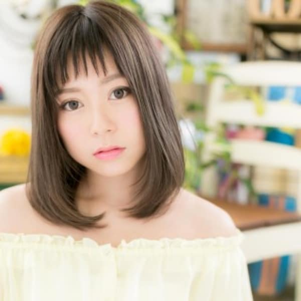大人かわいい◎黒髪風・オン眉・ワンカール