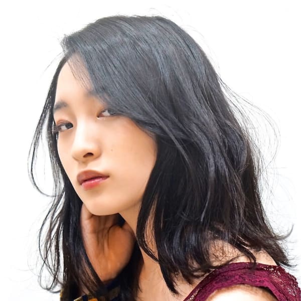 #黒髪 #大人セミディ