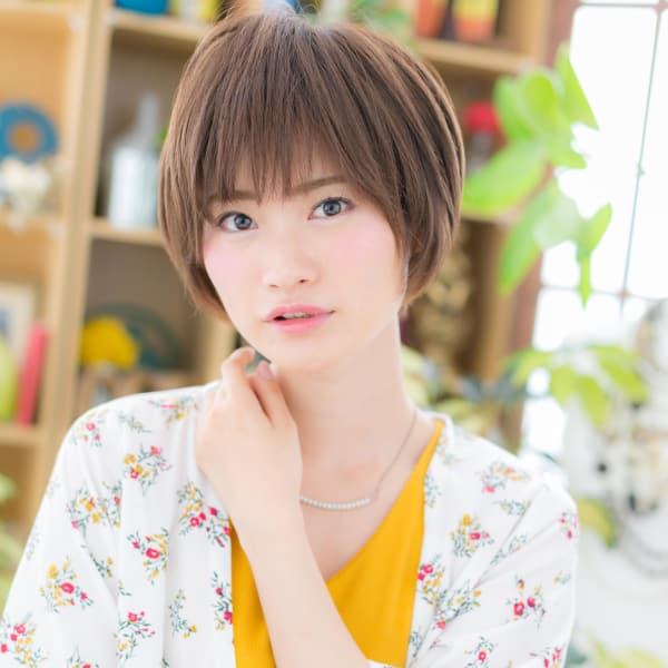 大人かわいい♪前下がりナチュラルマッシュ