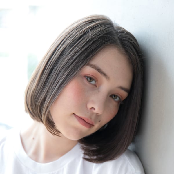 〔自由が丘 AUQWA〕大人可愛い×大人ナチュラルボブ|AUQWA