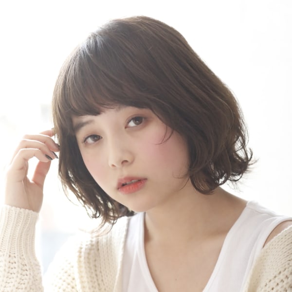 〔自由が丘ＡＵＱＷＡ〕大人かわいいナチュラルパーマスタイル|AUQWA