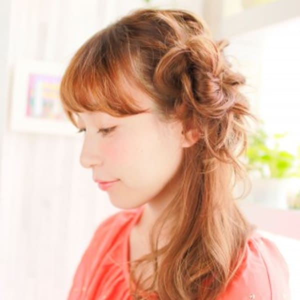 控えめだけど可愛いと人気のヘアーアレンジ