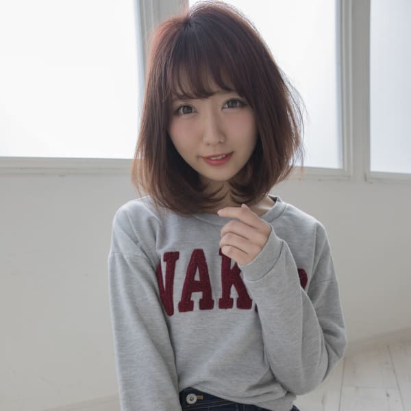 ふんわりボリュームで軽めのボブ☆|hair&make Raphal