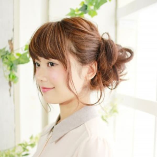 ゆる可愛いアップスタイル