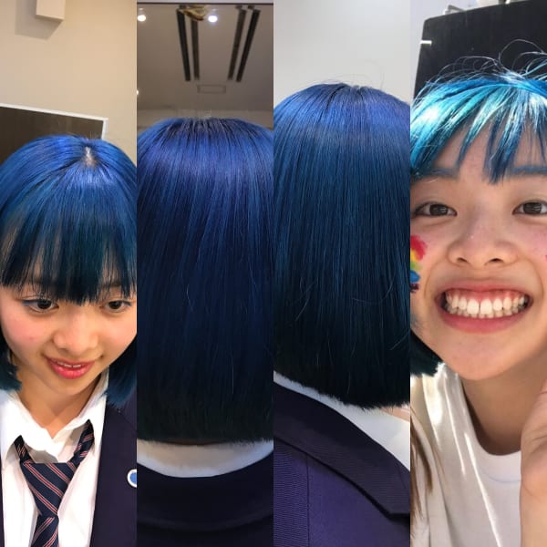 アニメ系ヘアカラー ブリーチしない場合 L Ange De Fuji ランジュドフジ のヘアスタイル 美容院 美容室 を予約するなら楽天ビューティ