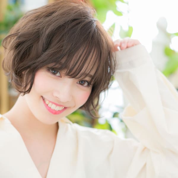 くせ毛風カール♪小顔前下がりボブ