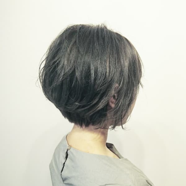 ショート×パールグレー