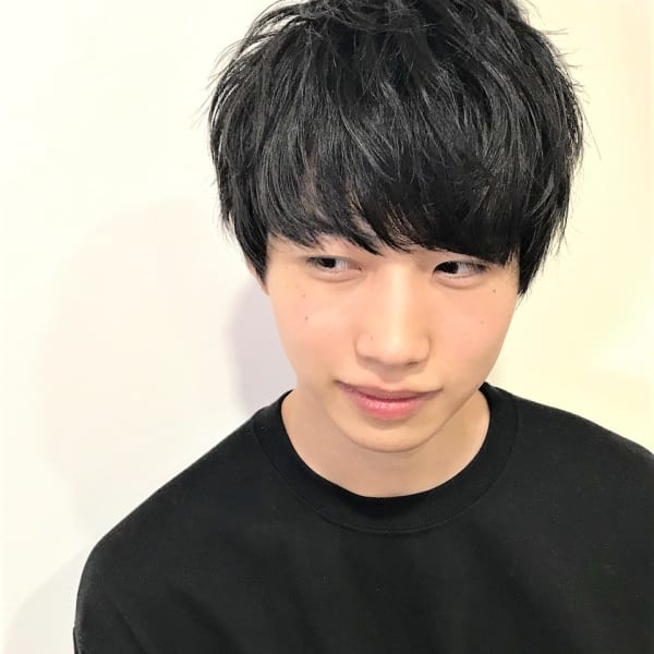 ナチュラル束感クラウドマッシュショート