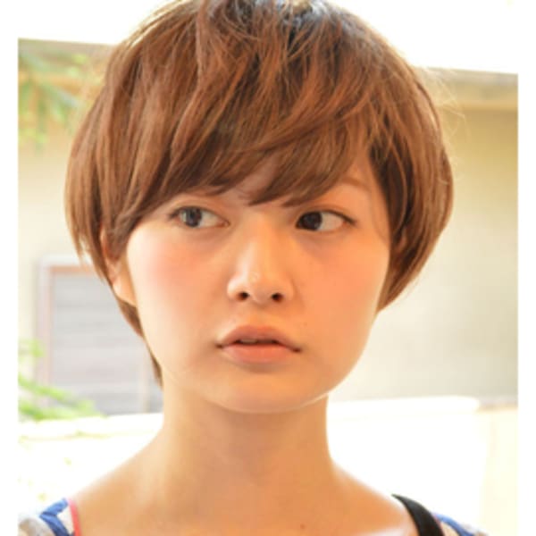 大人可愛いショートグラデーション